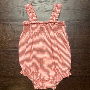 Baby Gap Striped Pink Baby Romper 6-12 month